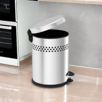 8 LT Pedal Perforated Dustbin