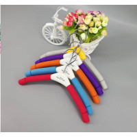 cartoon children's clothes hangers support color sponges non slip baby hanger