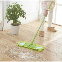Pine-Sol Telescopic Microfiber Dry/Wet Mop – Dust Mopping for Cleaning Hardwood Floors, Tile, Laminate | Swivel Sweeper