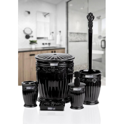Sultan 5 Piece Bath Set - Black