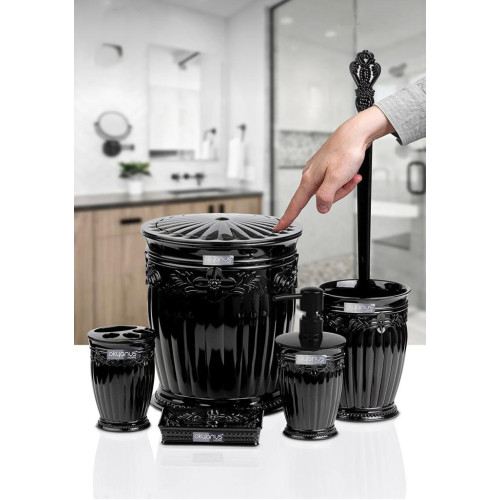 Sultan 5 Piece Bath Set - Black