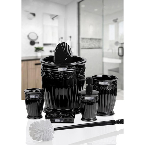 Sultan 5 Piece Bath Set - Black