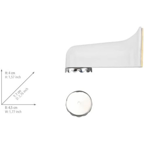 Soap Dish Magnetic in Blister Packaging White