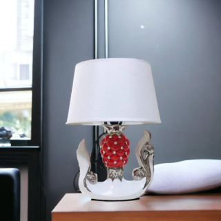 Bedroom Table Light Fabric Lampshade Retro Study Room Desk Lamp Living Room Creative Traditional Table Lighting Fixtures