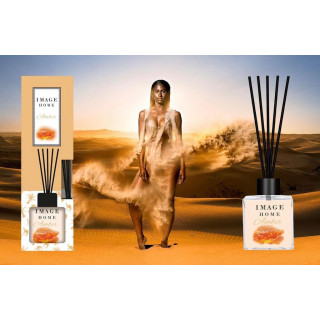 100 ML ROOM PERFUME (AMBER) BAMBOO SCENT Free 6 Fiber Reed Sticks