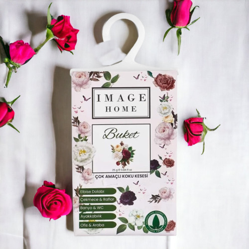 25 gr BOUQUET 1Pcs Multi-Purpose Fragrance Pouch Economical . Cabinet, Drawer, Bathroom, Car and Ambient Smell