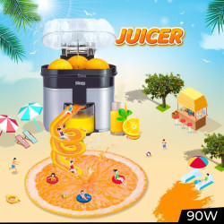 Double Juicer 220V 90W Electric Lemon Orange Fresh Juicer With Anti-Drip Valve Citrus Fruit Squeezer