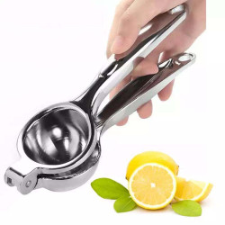 Lemon Squeezer Manual Hand Press Lemon Juicer Orange Lime Citrus Press with Heavy Duty Design - Anti-Corrosive and Dishwasher Safe (Silver)