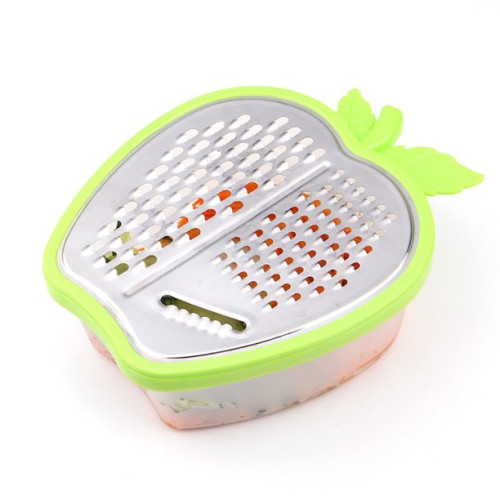3 in 1 Cheese Grater for Kitchen with Storage Container 3 Blade Non-Stick Coating Shredder Fruit Vegetable Grater Slicer Peeler Box for Kitchen