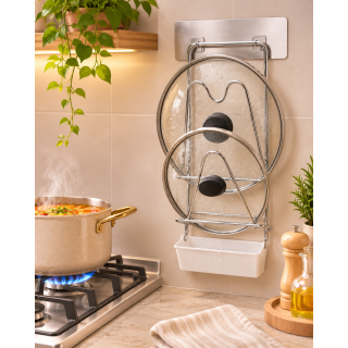 Pot Lid Rack Organizer, Multifunctional, Kitchen Rack Pot Lid Rack Organizer, Multifunctional, Kitchen Rack