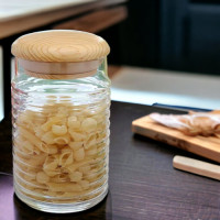 Paşabahçe Babylon Wooden Lid Jar 1120 Cc