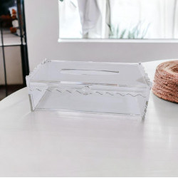 Clear Tissue Box Waterproof Transparent Visible Acrylic Tabl, Paper Storage Box Car Kitchen Organizer