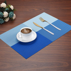Set Of 4pcs Colorful Mats Place Mats Tablemates Dining Tablemates Washable Heat-Resistant for Dining Table 30cm*45 cm Dining Table Kitchen Placemats(4)