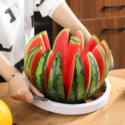 Fruit Melon Cantaloupe Slicer Watermelon Divider Kitchen Tools Heavy Stainless Cutter for Ccutting Ball Shape Fruit and Vegetable