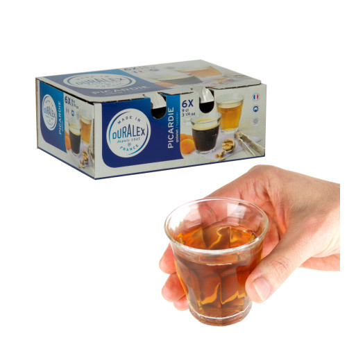 Duralex  Picardie 90ml. Stackable Glass  - 6/Pack