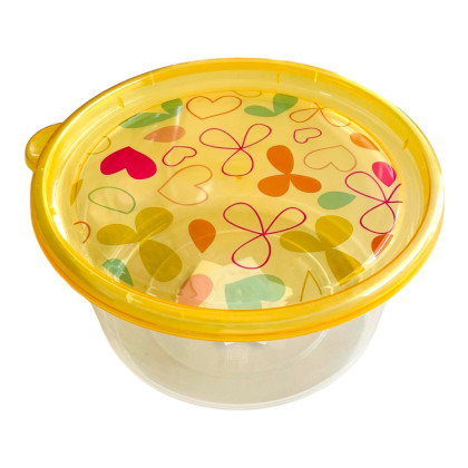 Round Colored Elegant, Food ,Saver With Iml Design