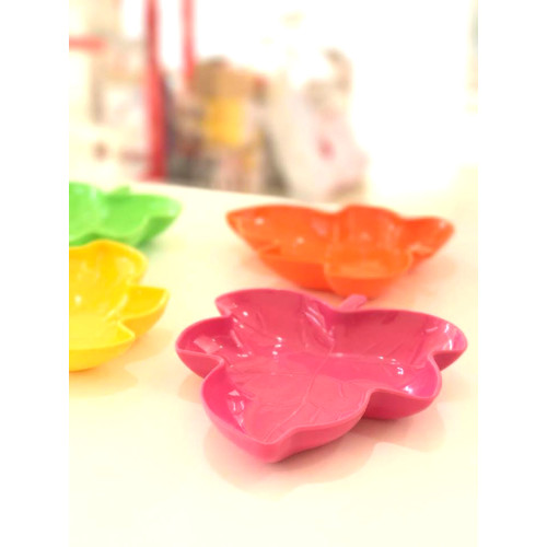 Autumn Fall Leaves Plastic Serving sauces dish