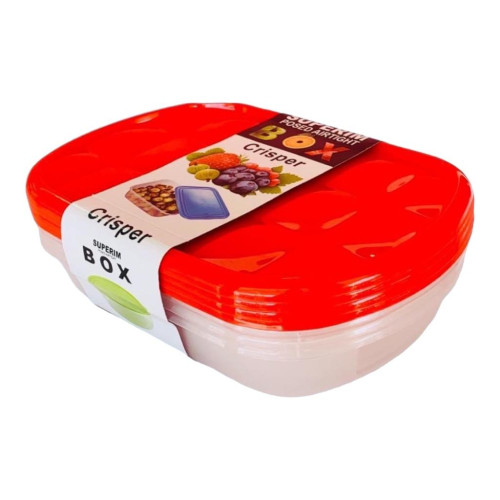Crisper Food Container 4 Pcs