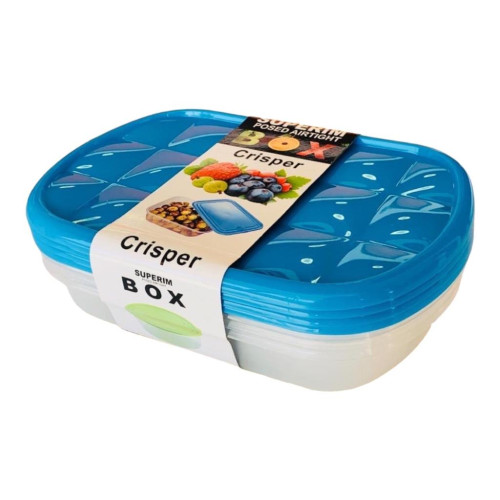 Crisper Food Container 4 Pcs