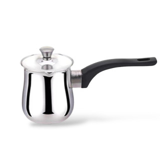 Stainless Steel Turkish Coffee Pot Warmer with Lid 360 ml