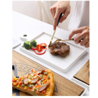 special foods, ceramic with wooden, Plate Snack Dish