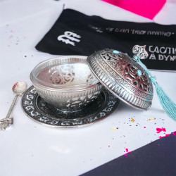 1 Pcs suger bowl with lid and spoon