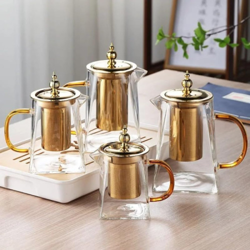 950ML Glass Teapot With Tea Filter