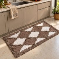 Diamond-Patterned Mat 70 × 120 cm