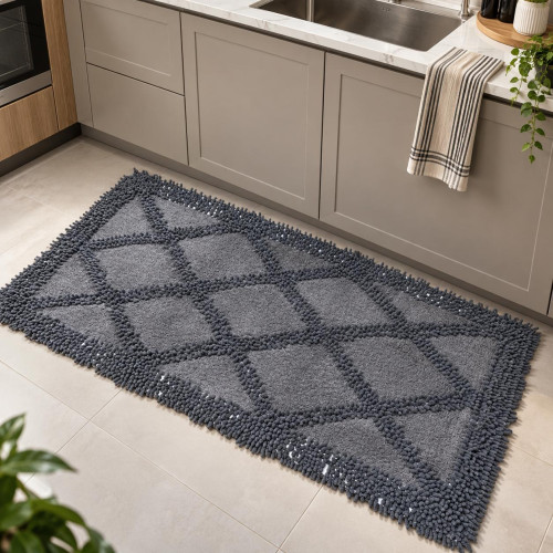 Diamond-Patterned Mat 70 × 120 cm