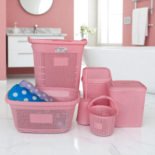 6 Pieces Bathroom Set - Stylish, Durable & Functional Accessories