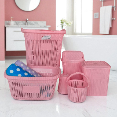 6 Pieces Bathroom Set - Stylish, Durable & Functional Accessories