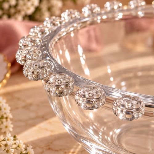 flower 2-PIECE GLASS BOWL 14CM