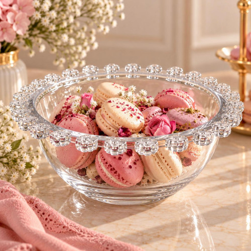 flower 2-PIECE GLASS BOWL 14CM