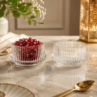 Ribbed Design Bowls – 6 Pieces | Elegant Serving Bowl Set