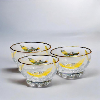 6-Piece Gold Glass Bowl Set – Elegant & Stylish Serveware