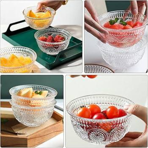6 Pcs Sunflower Design Bowls - Vibrant and Stylish Tableware