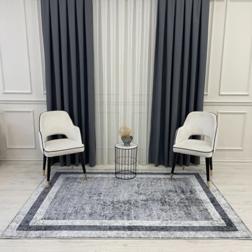 Brillant Grey Latex Leather Base Carpet 180*120