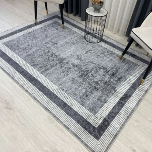 Brillant Grey Latex Leather Base Carpet 180*120