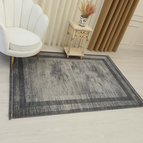 Brillant Grey Latex Leather Base Carpet 180*120