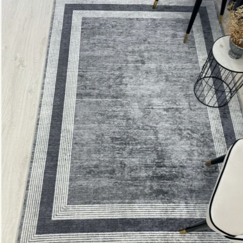 Brillant Grey Latex Leather Base Carpet 180*120