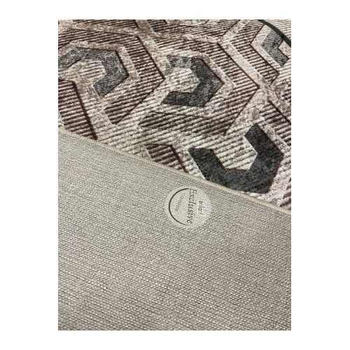 Brillant Beige and Brown Latex Leather Base Carpet 180*120