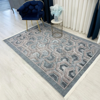 Brillant Grey Latex Leather Base Carpet 300*180