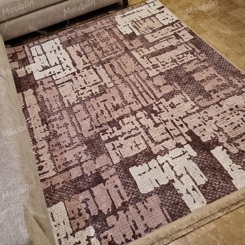 Brillant Brown Latex Leather Base Carpet 300*180