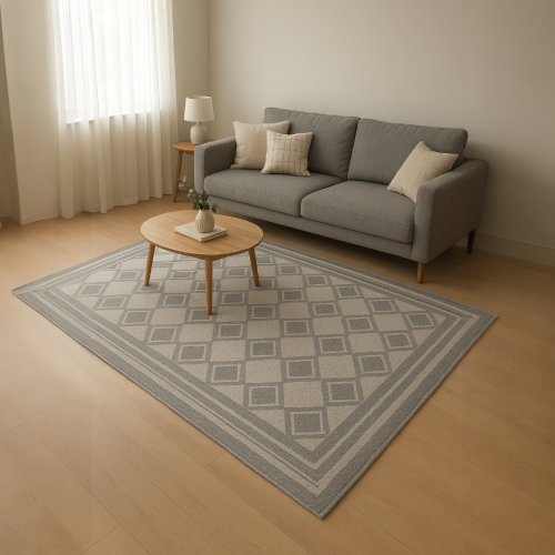 Brillant Grey Latex Leather Base Carpet 300*180