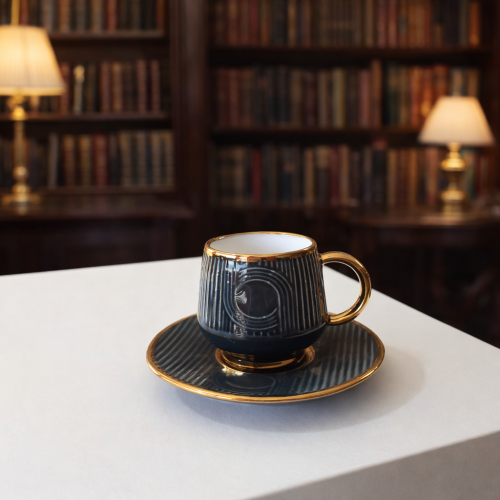 Phoenix Green Coffee Set – 6 Pieces