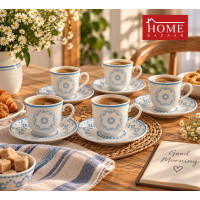 Coffee Serving Set 24 Pieces – 12 Cups & 12 Saucers