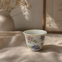 Floral Arabic Coffee Cups Set – 12 Pieces
