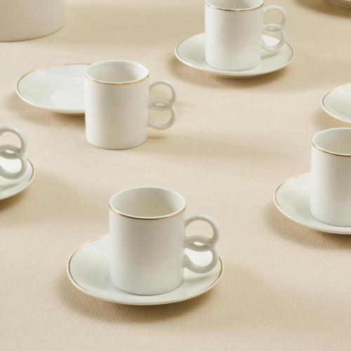 New Bone 100 cc 6-cup Set Gilded