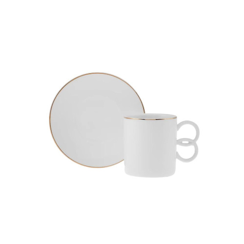 New Bone 100 cc 6-cup Set Gilded