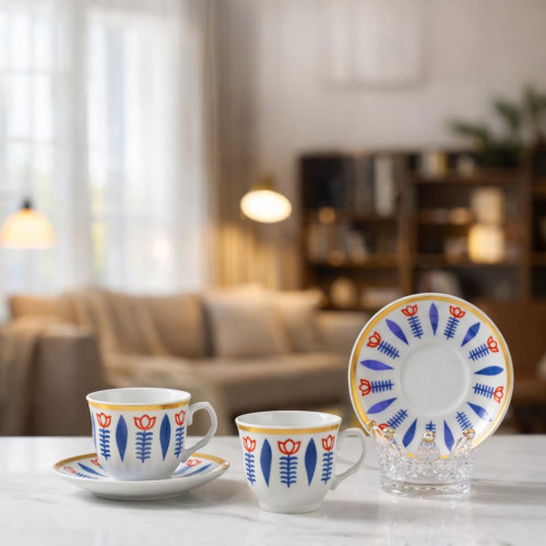 Traditional Coffee Cups – 12 Pieces